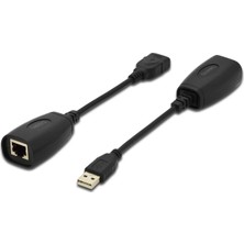 Digitus Usb 1.1 Mesafe Uzatma Cihazı, Cat 6/6A/7 Awg23 S/Ftp Ya Da F/Ftp Kablo Kullanıldığında Maksimum Mesafe 45 Metre