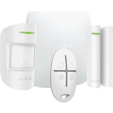 Universal Ajax Starter Hub Kit Kablosuz Alarm Seti Keypad Yok Beyaz