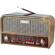 Everton RT-715  Bluetooth-USB-SD-FM Şarjlı  Nostaljik Radyo Led Fener Özellikli