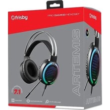 FRISBY FHP-G1505G ARTEMİS 7.1 Kulaküstü Gaming Kulaklık USB Bağlantılı Mikrofonlu Siyah