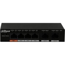 DAHUA 4port PFS3006-4GT-60 Gigabit 60w Full PoE Yönetilemez Switch
