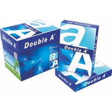 Double A A4 Fotokopi Kağıdı 80 gr 2500 Sayfa Beyaz Renk 5 Paket/Koli Yüksek Kalite
