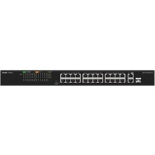 Ruijie-Reyee RG-ES126S-P 26 Port 10-100 Mbps 1 Port Uplink + 1 Port 10-100-1000 Mbps Poe 370W Switch