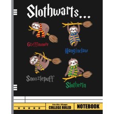 Belirtilmemiş Independently Published Harry Slothwarts-Funny Birthday Gift Sloth Notebook: Blank Wide Ruled Paper