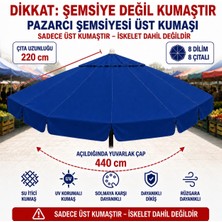 Şemsiyecim 8 Çıtalı Pazarcı Şemsiyesi Üst Kumaşı 440 cm Çap 220 cm Çıta Uyumlu