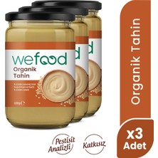 Wefood Organik Tahin 600 gr 3'lü Yerli Susam Lezzeti ile Zengin Kaynak 8683347033218