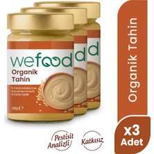 Wefood 8683347030750 Organik Tahin 300 gr 3'lü Yerli Susam Yüksek Magnezyum ve Kalsiyum Kaynağı