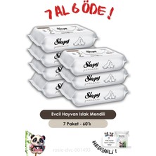 Belirtilmemiş Sleepy 7 Al 6 Öde Petcare Evcil Hayvan Islak Havlusu 60'lı ve Rosie