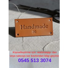 Sy Etiket Suni Deri Etiket 100 Adet , Kişiselleştirilebilen Isim, Marka, Ünvana Özel, 1,5x5 Cm, Promosyon