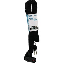Akıllı Bayi Zincirli Anahtarlı Motor - Bisiklet Kilit Bez Kılıflı Aç-Kapa Kilit Kapak 150CM