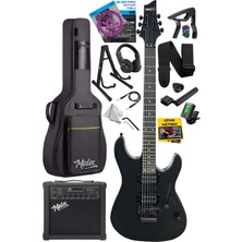 Belirtilmemiş Midex GRX-300-25-AMP Profesyonel Elektro Gitar Seti 25 Watt Gainli Şarjlı Bluetooth'lu Amfi ve Full