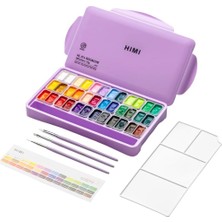 Art & Art Hımı Twin Cup Gouache Set 36 Renk x 12 gr Guaj Boya + 3 Fırça (Purple Case)