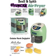 Brother Toys Oyuncak Dokunmatik Airfry Fritöz Set - Renk Değiştiren Gıdalar Airfryer Air Fry