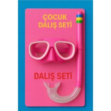 Premini Çocuklar Için Şnorkel Dalış Seti, Orta Boy, Ayarlanabilir, Deniz ve Havuz Kullanımı