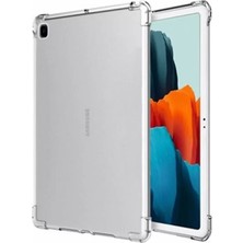 ÖNÇ - PRİME Samsung Galaxy P610 Tab S6 Lite 10.4 Kılıf Anti Shock Tablet Silikon - Şeffaf