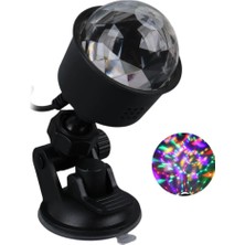 Ledx AL-KX-6889 Projeksiyon Atmosferli Usbli 4 Watt Şarjlı Sihirli Rgb LED Disko Topu