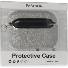 Akıllı Bayi Apple Airpods 3 (3.nesil) Spell Simli Kılıf - Gümüş