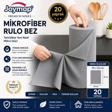 JOYMOP (20 Yaprak )%100 Mikrofiber Kopart-Kullan Temizlik Bezi 25×32 Çok Amaçlı ve Ultra Emici Premium Seri