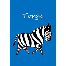 Belirtilmemiş Torge: Individualisiertes Malbuch / Notizbuch / Tagebuch - Zebra - A4 - Blanko