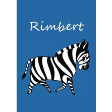 Belirtilmemiş Rimbert: Individualisiertes Malbuch / Notizbuch / Tagebuch - Zebra - A4 - Blanko