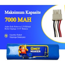Ümit Maker Anker Eufy Robovac L70 Hybrid Robot Süpürge 7000 Mah 14.4V Batarya