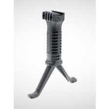 DLG Tactical Dayanıklı Polimer Çatal Ayak / M-Lok / Entegre Bipodlu Taktik El Tutamağı - DLG-066-BLK