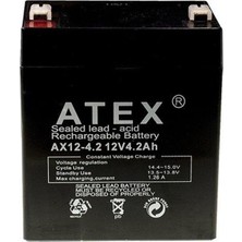 ÖNÇ - PRİME Atex AX12-4.2 12 Volt 4.2 Amper Kuru Akü (90X70X101 Mm)