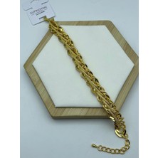 Biju Yılmaz 26_22KB08- Xuping Geometrik Desenli Gold Altın Kaplama Bileklik