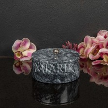 Miarik Design Dekoratif Mermer Pirinç Kulplu Dekoratif Kutu