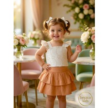 Beyzco Kids Kız Çocuk Çiçek Desenli 2li Takım