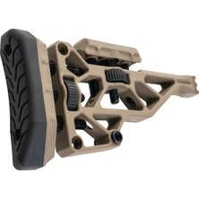 Silverback Tac-41 Katlanır Picatinny Polimer Dipçik Ayarlanabilir Çöl- SBA-STK-44FDE