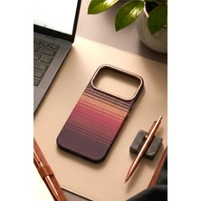 Kzn Tech iPhone 17 Pro Max Uyumlu Karbon Fiber Görünümlü Magsafe Destekli Premium Ultra Ince Kılıf & Kapak