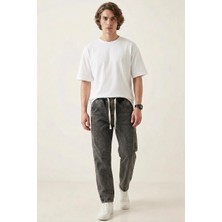Klins Kids Erkek Rahat Kesim Baggy Denim Antrasit Pantolon