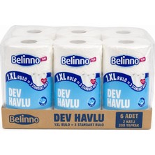 Belinno 2k Dev Havlu 300 Yaprak 6'lı Paket
