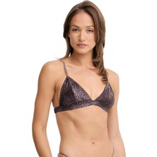 Calvin Klein Kadın Kahverengi Signature Satin Bra LV00QF8392