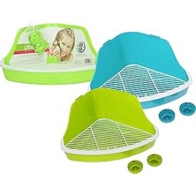 Uravas Store Pawise Tavşan Tuvaleti Üçgen Büyük 32X22X14,5 cm