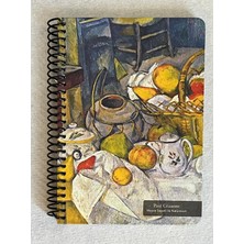 Colornote Papirüs Tuval Serisi Çizgisiz (Düz) Defter, Spiralli, Sert Kapaklı (Ön Kapak Görseli; Meyve Sepeti ile Natürmort) 16 x 23 Cm, 100 Yaprak