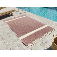 Ludia Ludıa Motifli %100 Pamuk Premium Saçaklı Peştemal Havlu 100X185 cm