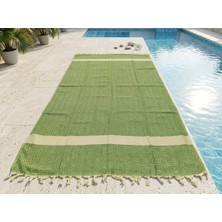 Ludia Ludıa Motifli %100 Pamuk Premium Saçaklı Peştemal Havlu 100X185 cm