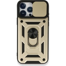 MobaxAksesuar Apple iPhone 15 Pro Max Kılıf Kamera Korumalı Zırh Tank Sürgülü Vega Kapak