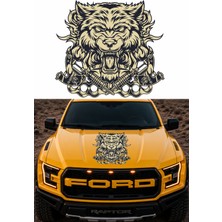 Sticker Usta Kurt Kafası Vahşi Kurt Wolf Sticker Araç Oto Motosiklet Kask Laptop Çıkartma 00420