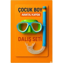 Premini Çocuklar Için Orta Boy Şnorkel ve Dalış Seti, Ayarlanabilir, Deniz ve Havuz Kullanımı