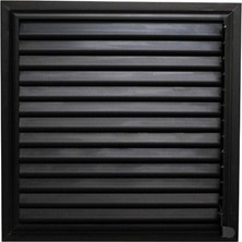 Camaks Siyah Alüminyum 50X50 cm Menfez Banyo Havalandırma Menfezi