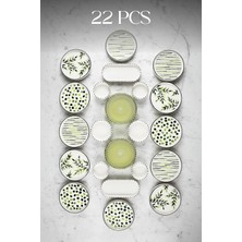 Kitchen Life Greentree  Stackable Kahvaltı Takımı - Lüx Kahvaltılık Sunum Seti Tabağı