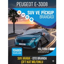 Peugeot E-3008 Ile Uyumlu Suv Araba - Oto Branda Çift Kat Milfonlu
