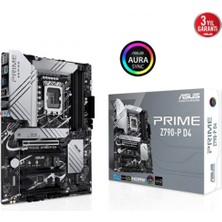 Asus Prıme Z790-P Wıfı D4 Intel Z790 Lga1700 DDR4 5333 Dp Hdmı 3X M2 Usb3.2 Ax Wifi + Bt Aura Rgb 2.5Gbit Lan Atx (Prıme Z790-P Wıfı D4) Anakart