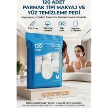 Belirtilmemiş 120'LI Parmak Tipi Makyaj Temizleme Pedi, Yüz & Tonik Pamuğu 723167