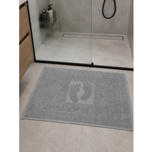 Livera Home %100 Pamuk Premium Yüksek Emici Desenli Ayak Havlusu, Banyo Paspası (50X70CM)