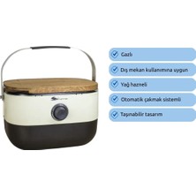 Aygaz Portatif Mini Lpg'li Barbekü - Krem