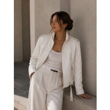 Velmora Leather Hakiki Deri Kadın Ceketi